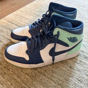 Jordan Blue and White Sneakers